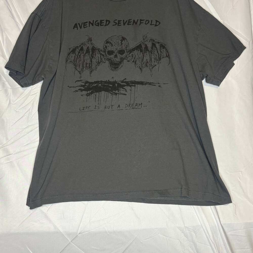 Avenged Sevenfold Classic Deathbat Skull Graphic T-Shirt 2XL